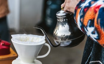 cup coffee beans slow coffee